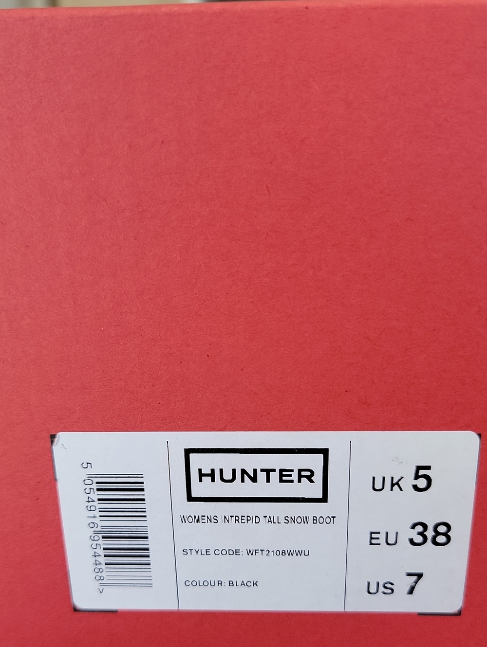 Hunter Intrepid Tall Snow Boot Black Waterproof Insulated UK 5 EU 38 US 7 - Picture 9 of 9